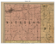 Waterloo, Wisconsin 1900 Old Town Map Custom Print - Jefferson Co.