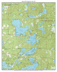 Arbor Vitae Lakes 1982 - Custom USGS Old Topo Map - Wisconsin 4