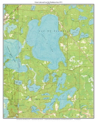 Fence Lake 1971 - Custom USGS Old Topo Map - Wisconsin 4