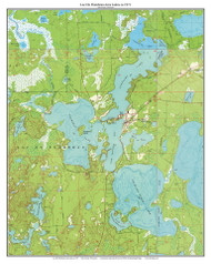 Lac Du Flambeau 1971 - Custom USGS Old Topo Map - Wisconsin 4
