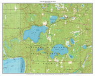 Lost Lake and Found Lake 1970 - Custom USGS Old Topo Map - Wisconsin 4