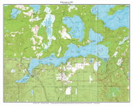 Plum Lake 1982 - Custom USGS Old Topo Map - Wisconsin 4