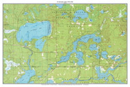 St Germain Lakes 1970-1982 - Custom USGS Old Topo Map - Wisconsin 4