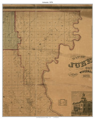 Armenia, Wisconsin 1876 Old Town Map Custom Print - Juneau Co.