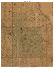 Lemon Weir, Wisconsin 1876 Old Town Map Custom Print - Juneau Co.