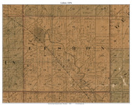 Lisbon, Wisconsin 1876 Old Town Map Custom Print - Juneau Co.