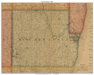 West Kawuanee, Wisconsin 1895 Old Town Map Custom Print - Kewaunee Co.