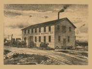 Kewaunee Iron Works, Wisconsin 1895 Old Town Map Custom Print - Kewaunee Co.