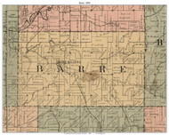 Barre, Wisconsin 1890 Old Town Map Custom Print - La Crosse Co.
