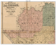 Holland, Wisconsin 1890 Old Town Map Custom Print - La Crosse Co.
