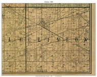 Clinton, Wisconsin 1900 Old Town Map Custom Print - Rock Co.