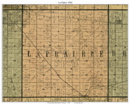 La Prairie, Wisconsin 1900 Old Town Map Custom Print - Rock Co.
