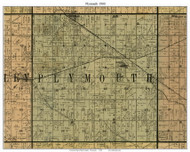 Plymouth, Wisconsin 1900 Old Town Map Custom Print - Rock Co.