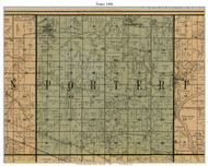 Porter, Wisconsin 1900 Old Town Map Custom Print - Rock Co.