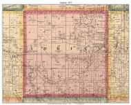 Adrian, Wisconsin 1877 Old Town Map Custom Print - Monroe Co.