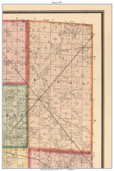 Byron, Wisconsin 1877 Old Town Map Custom Print - Monroe Co.