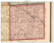 Glendale, Wisconsin 1877 Old Town Map Custom Print - Monroe Co.
