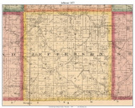 Jefferson, Wisconsin 1877 Old Town Map Custom Print - Monroe Co.