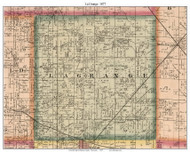 La Grange, Wisconsin 1877 Old Town Map Custom Print - Monroe Co.