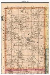 Little Falls, Wisconsin 1877 Old Town Map Custom Print - Monroe Co.