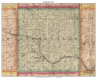 Ridgeville, Wisconsin 1877 Old Town Map Custom Print - Monroe Co.
