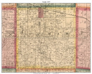 Tomah, Wisconsin 1877 Old Town Map Custom Print - Monroe Co.