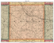 Wells, Wisconsin 1877 Old Town Map Custom Print - Monroe Co.