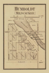 Humboldt, Milwaukee, Wisconsin 1858 Old Town Map Custom Print - Milwaukee Co.