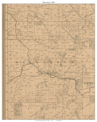 Wauwatosa, Wisconsin 1858 Old Town Map Custom Print - Milwaukee Co.