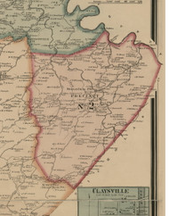 Precinct 2 (Sylvan Dell) - Old Town Map Custom Print - Harrison Co., Kentucky 1877