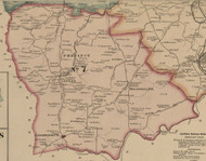 Precinct 7 (Leesburgh or Leesburg, Broadwell, Lee's Lick) - Old Town Map Custom Print - Harrison Co., Kentucky 1877