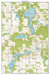Alden Lakes 1978 - Custom USGS Old Topo Map - Wisconsin 5