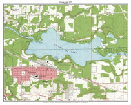 Altoona Lake 1972 - Custom USGS Old Topo Map - Wisconsin 5