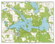 Balsam Lake 1978 - Custom USGS Old Topo Map - Wisconsin 5
