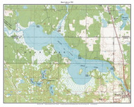 Bear Lake 1981 - Custom USGS Old Topo Map - Wisconsin 5