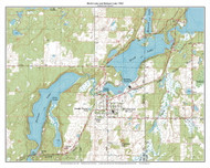Birch Lake and Balsam Lake 1982 - Custom USGS Old Topo Map - Wisconsin 5