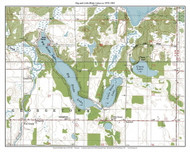 Blake Lakes 1978-1983 - Custom USGS Old Topo Map - Wisconsin 5
