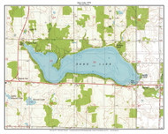 Deer Lake 1978 - Custom USGS Old Topo Map - Wisconsin 5