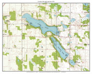 Loveless Lake and Long Lake 1978 - Custom USGS Old Topo Map - Wisconsin 5