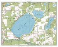 Devils Lake 1982 - Custom USGS Old Topo Map - Wisconsin 6