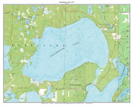Grindstone Lake 1971 - Custom USGS Old Topo Map - Wisconsin 6
