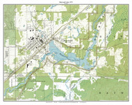 Hayward Lake 1971 - Custom USGS Old Topo Map - Wisconsin 6