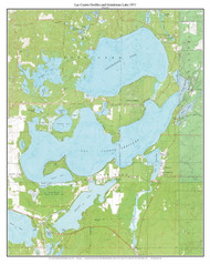 Lac Courte Oreilles 1971 - Custom USGS Old Topo Map - Wisconsin 6