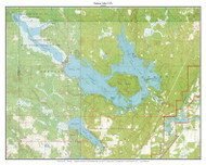 Nelson Lake 1971 - Custom USGS Old Topo Map - Wisconsin 6