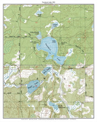 Twentysix Lake 1983 - Custom USGS Old Topo Map - Wisconsin 6
