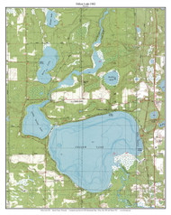 Yellow Lake 1982 - Custom USGS Old Topo Map - Wisconsin 6