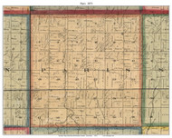 Paris, Wisconsin 1873 Old Town Map Custom Print - Kenosha Co.
