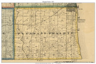 Pleasant Prairie, Wisconsin 1873 Old Town Map Custom Print - Kenosha Co.