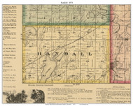 Randall, Wisconsin 1873 Old Town Map Custom Print - Kenosha Co.