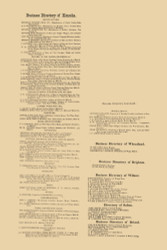 Kenosha, Wheatland, Wilmot, Etc. Business Directories, Wisconsin 1873 Old Town Map Custom Print - Kenosha Co.